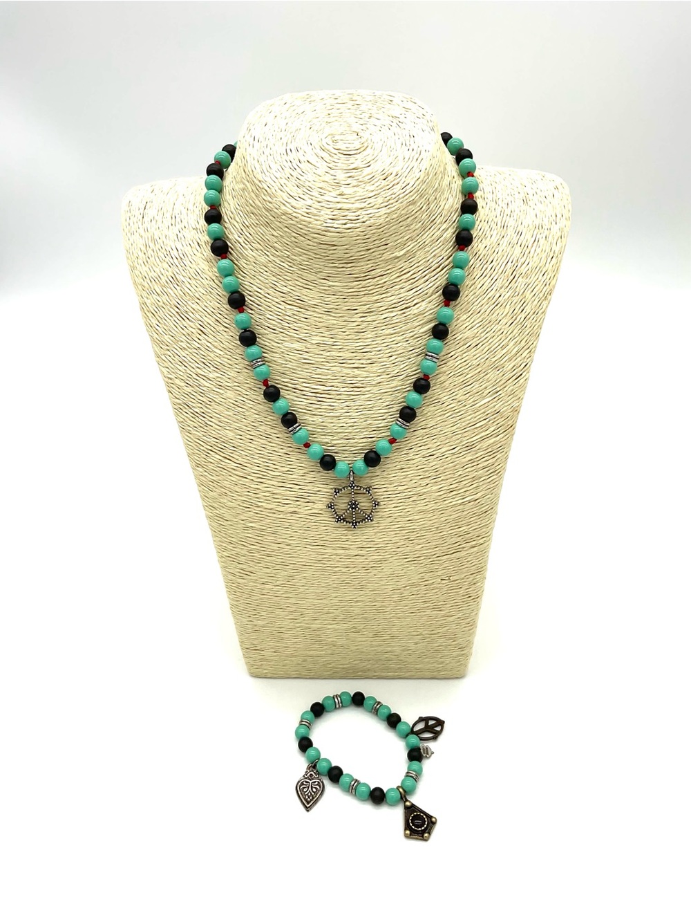 Lucky Brand Beaded Necklace and Bracelet Set